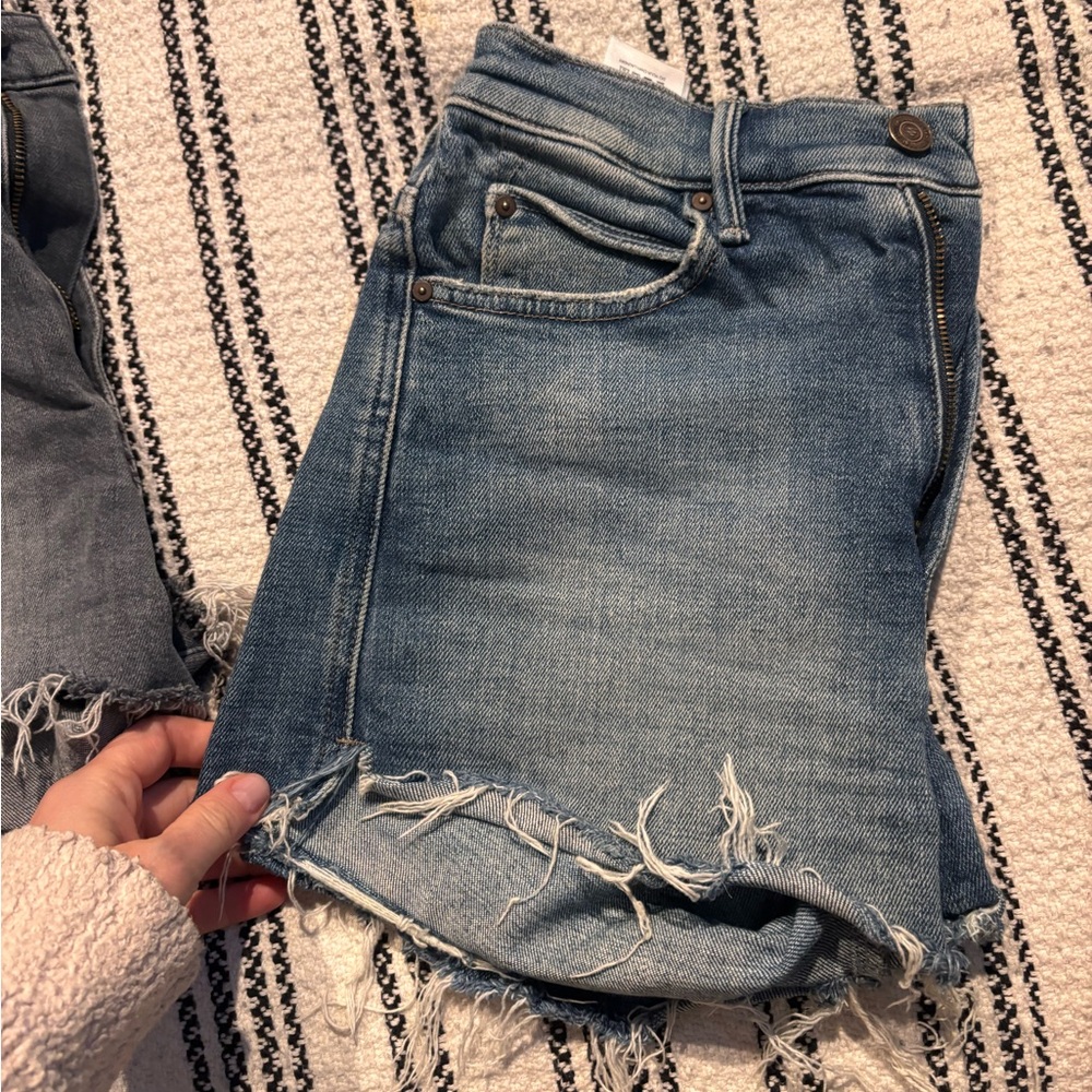 MOTHER Blue Denim Shorts